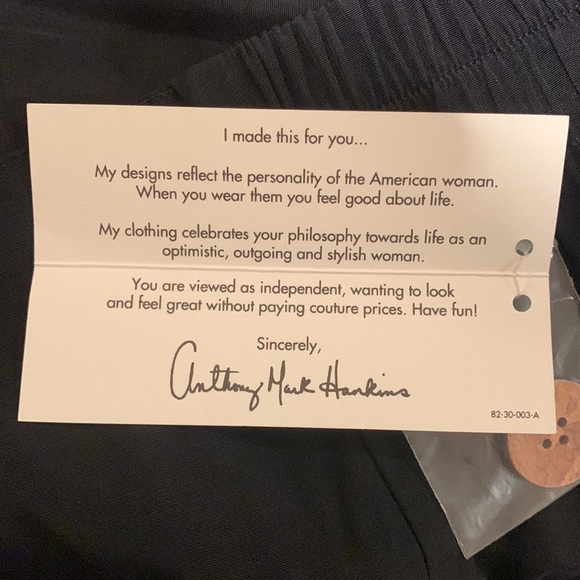 Anthony Mark Hankins faux wrap-around midi skirt. Elegant and Versatile! 24W - Picture 5 of 5